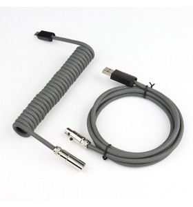 5PIN male Mini XLR to Type-c metal Black wire and usb metal to 5pin Mini XLR female Black wire cable set + silver connector